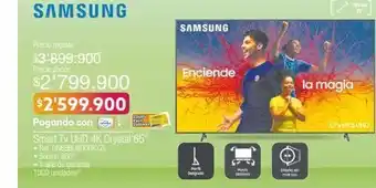 Jumbo Smart tv uhd 4k crystal 65" oferta