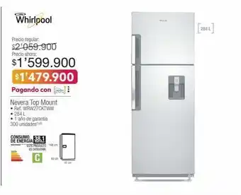Jumbo Nevera top mount oferta