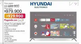 Jumbo Smart tv led digital 39" oferta