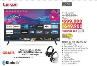 Metro Smart tv caixun 32" oferta