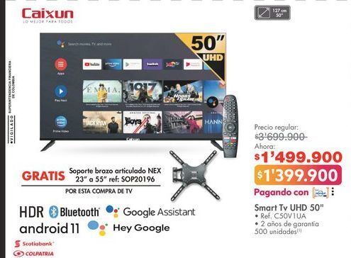 Metro Smart tv caixun 50" oferta