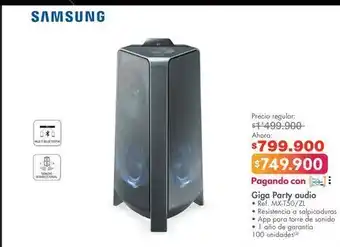 Metro Giga party audio samsung oferta