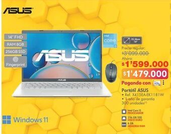 Metro Computador portátil asus oferta