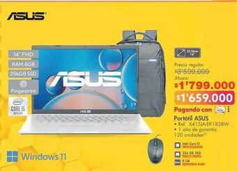 Metro Computador portátil asus oferta