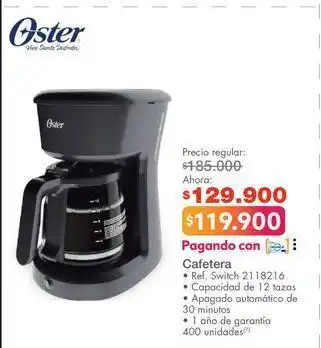 Metro Cafetera oster oferta