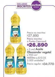 Metro Aceite oleosander vegetal x900xm3 oferta