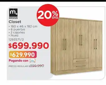 Easy Closet • 180 x 46 x 182 cm • 6 puertas oferta