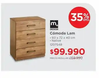 Easy Cómoda lam • 60 x 72 x 40 cm • native oferta
