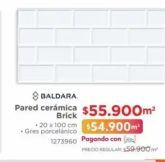 Easy Pared cerámica brick • 20 x 100 cm • gres porcelánico oferta