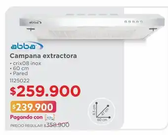Easy Campana extractora • crix08 inox oferta