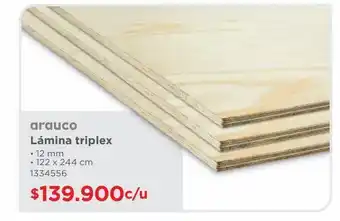 Easy Lámina triplex • 12 mm • 122 x 244 cm oferta