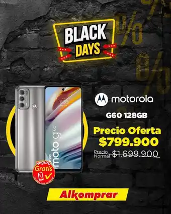 Alkomprar Motorola G60 128GB oferta