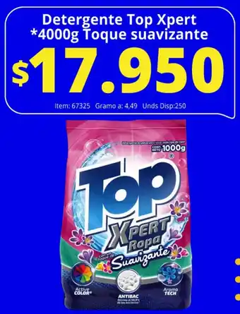 Top Xpert Detergente 4000g Toque suavizante