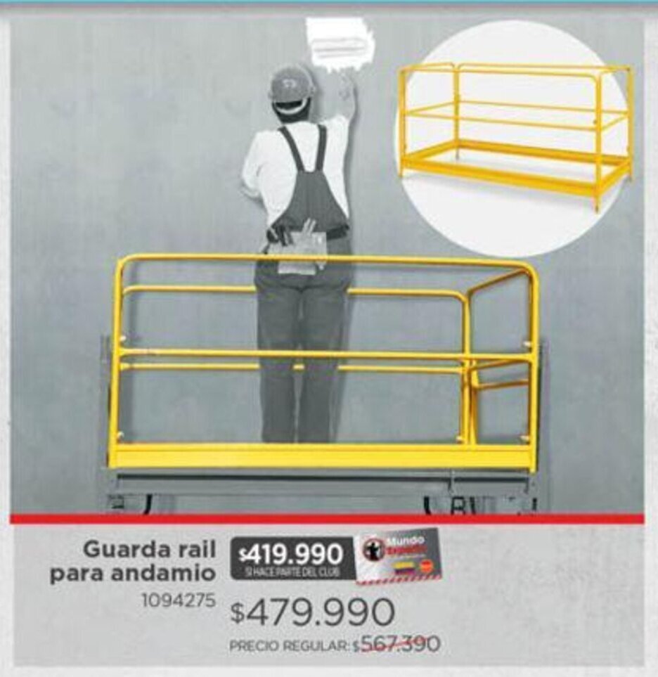 Easy Guardia rail para andamio oferta