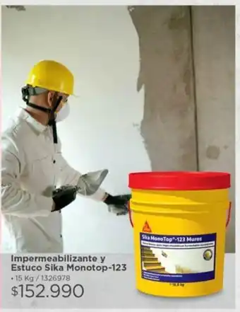 Easy Impermeabilizante y Estuco Sika Monotop - 123 oferta