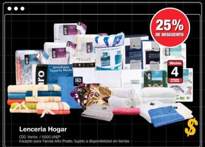 Makro Lenceria Hogar oferta