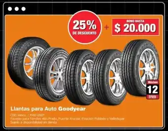 Makro Goodyear Llantas para Auto oferta