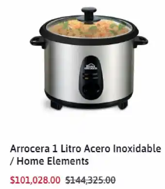Almacenes La 13 Arrocera 1 Litro Acero Inoxidable / Home Elements oferta