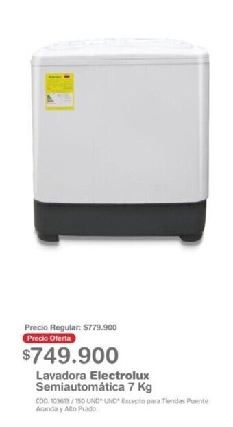 Makro Lavadora Electrolux Semiautomática 7kg oferta