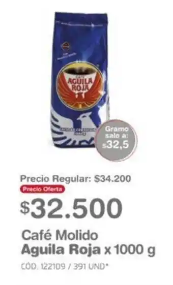 Makro Café Molido Aguila Roja x 1000g oferta