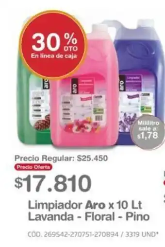 Makro Limpiador Aro x 10lt Lavanda - Floral - Pino oferta