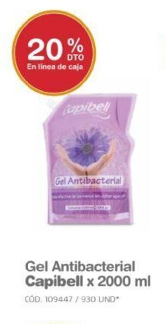 Makro Gel Antibacterial Capibell x 2000ml oferta