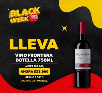 Oxxo Vino Frontera Botella 750ml oferta