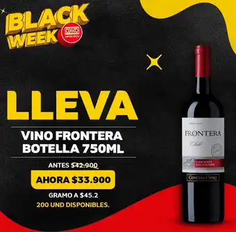 Oxxo Vino Frontera Botella 750ml oferta