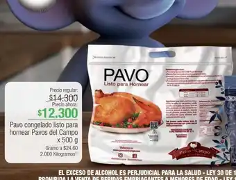 Jumbo Pavo congelado x 500g oferta