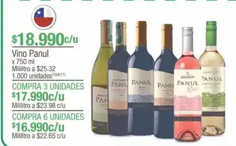 Jumbo Vino panul x 750ml oferta