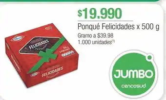 Jumbo Ponqué ramo x 500g oferta
