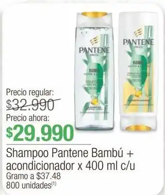 Jumbo Shampoo pantene bambú x 400ml oferta