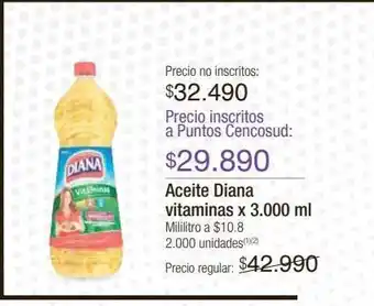 Jumbo Aceite diana vitamina x 3000ml oferta