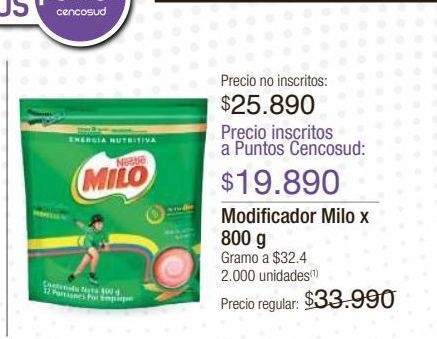 Jumbo Modificador milo x 800g oferta