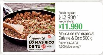 Jumbo Molida de res especial cuisine & co x 500g oferta