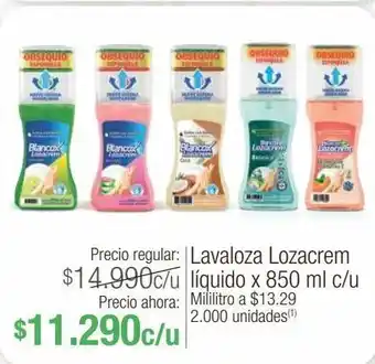 Jumbo Lavaloza lozacream x 850ml oferta