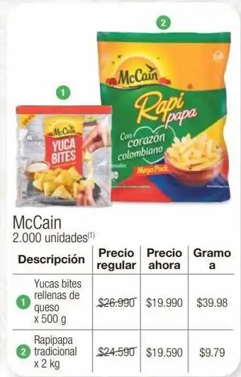 Jumbo Papas mccain oferta