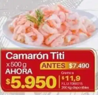 Camarón Titi 500g