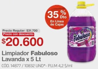 Makro Limpiador Fabuloso Lavanda 5L oferta