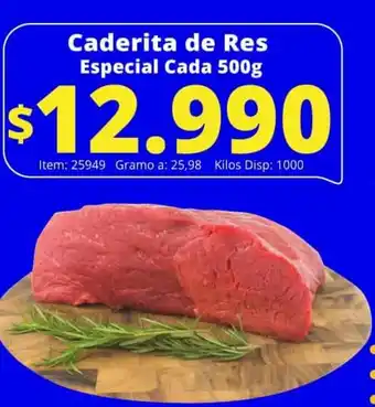 MercaTodo Caderita de Res Especial Cada 500g oferta