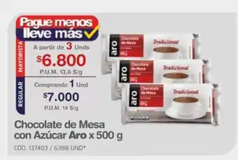 Makro Aro Chocolate de Mesa con Azucar x 500g oferta