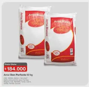 Makro Don Perfecto Arroz 50 kg oferta