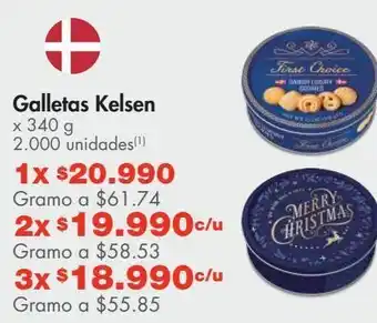 Metro Galletas kelsen x 340g oferta