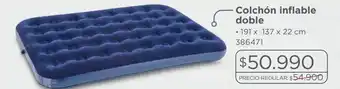 Easy Colchon doble inflab. 191x137x22cm oferta