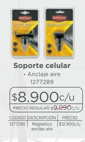 Easy Soporte celular anclaje aire oferta