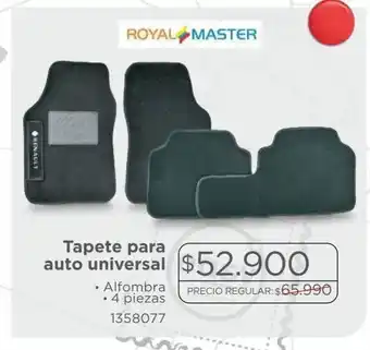 Easy Tapete univ alfom renault 4 pzs oferta