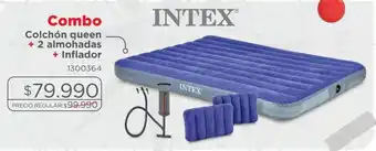 Easy Colchón queen con 2 almohadas + inflador oferta