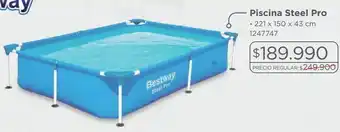 Easy Piscina steel pro 221x150x43cm oferta