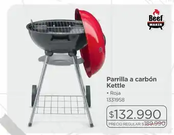 Easy Parrilla carbon kettle roja oferta