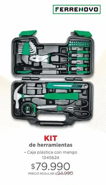 Easy Herramientas en caja plástica con mango oferta
